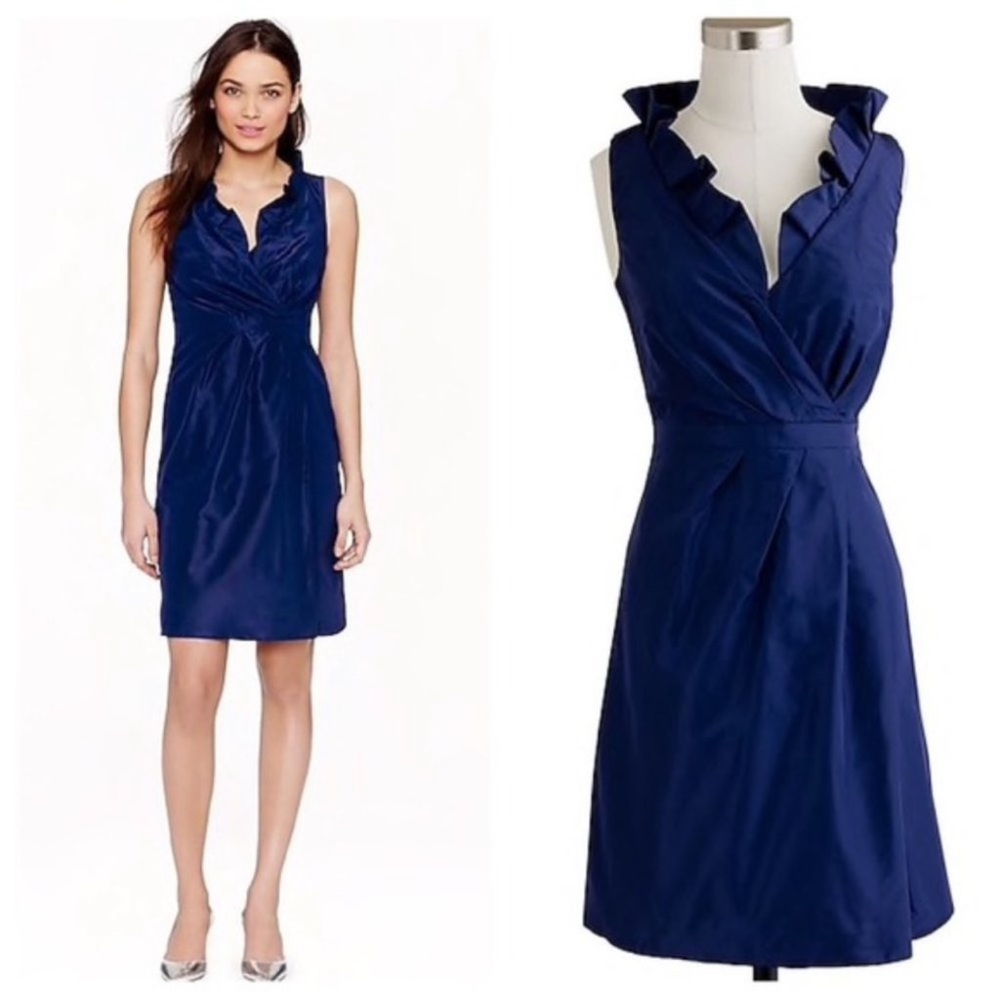 Jcrew Ruffle Satin dress